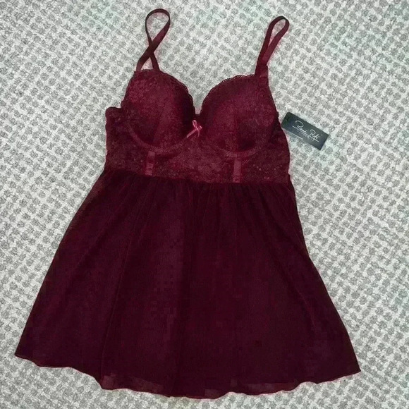 Renè Rofè Lingerie Small Burgundy/Wine Color - Picture 1 of 8
